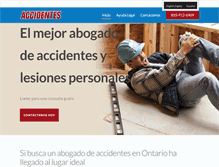Tablet Screenshot of abogadodeaccidentesontario.com